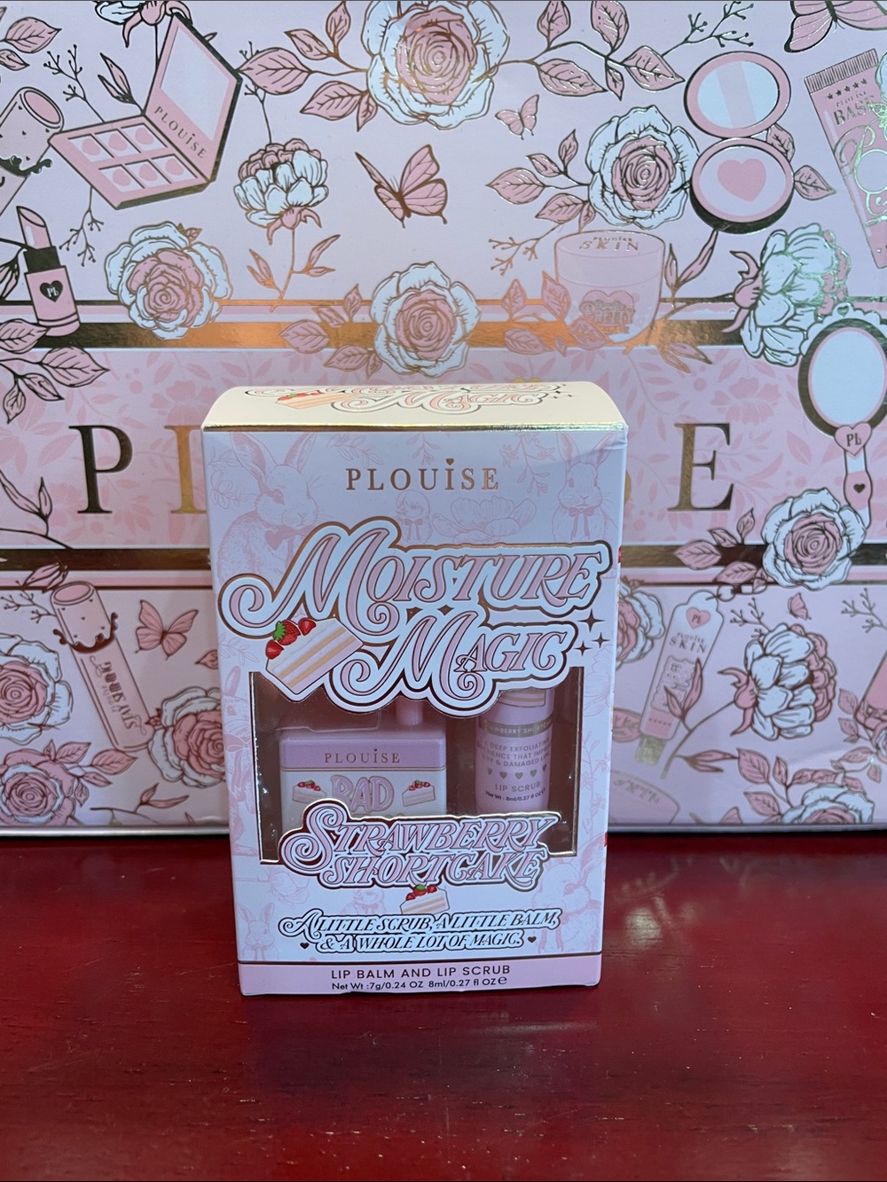 Plouise Pink Moisture Magic Lip Balm & Scrub Set